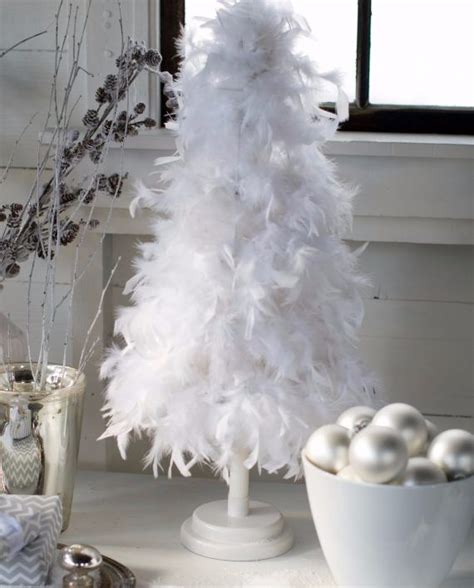 white feather xmas tree|More.